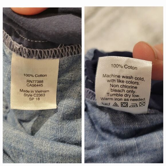 J. Crew Chambray drawstring pant, size 4 - Picture 8 of 10